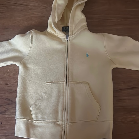 Kids Polo Ralph Lauren Yellow Hoodie - Picture 1 of 8